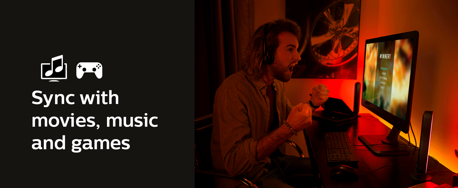 Philips Hue Play White & Color Ambiance LED Bar Light Extension